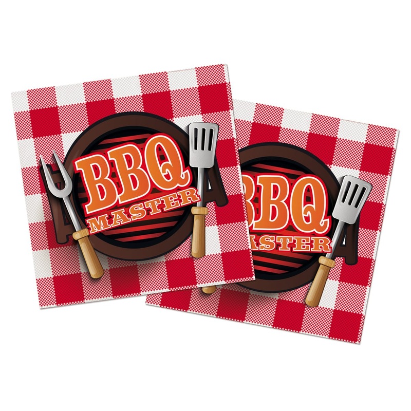16 BBQ Master napkins 40cm