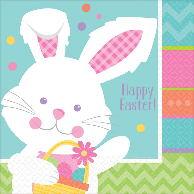16 bunny Schnuffel napkins 33cm