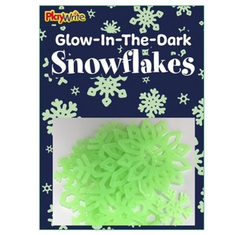 16 noctilucent snowflakes