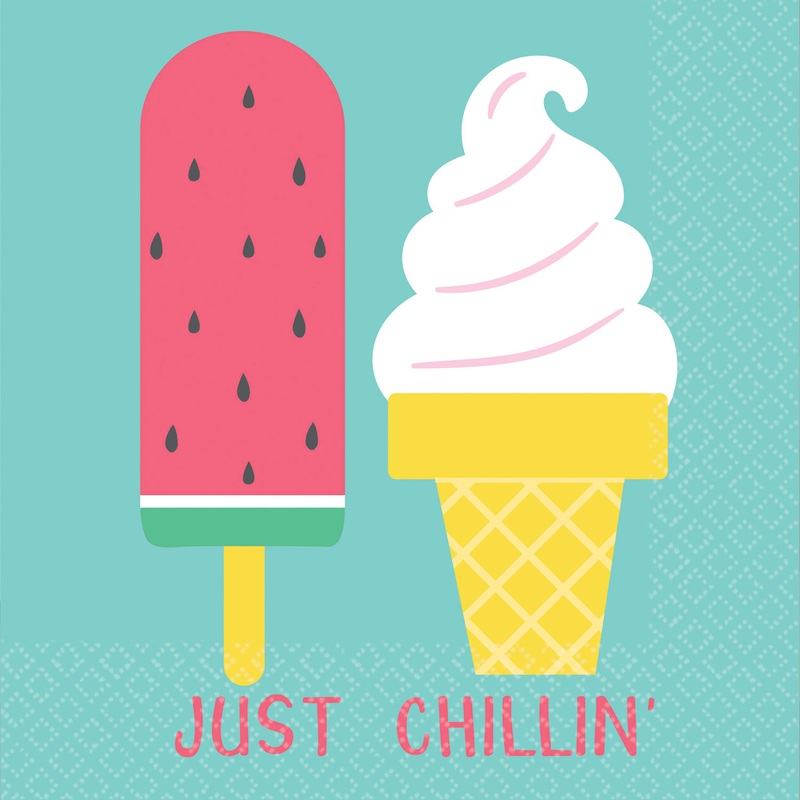 16 Stay cool napkins 25cm