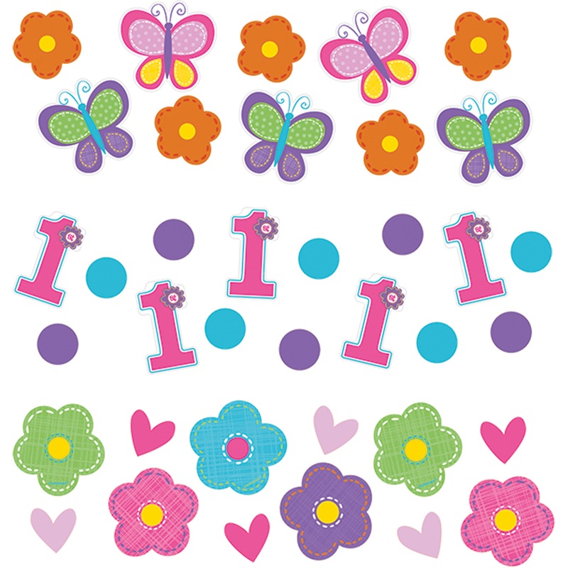 1st birthday sweet birthday girl sprinkle decoration with butterflies
