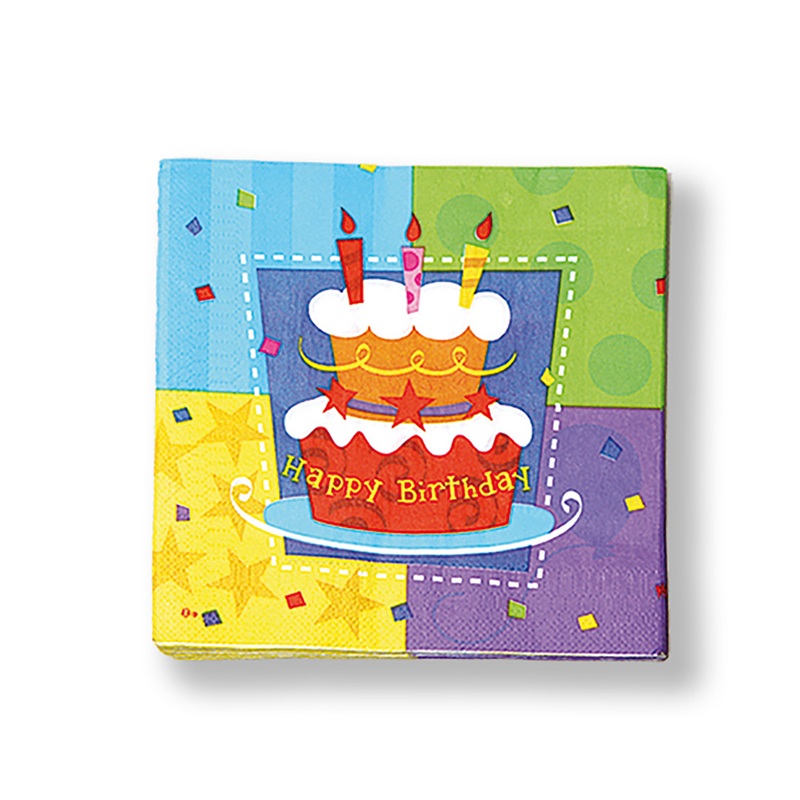 20 Confetti Birthday napkins