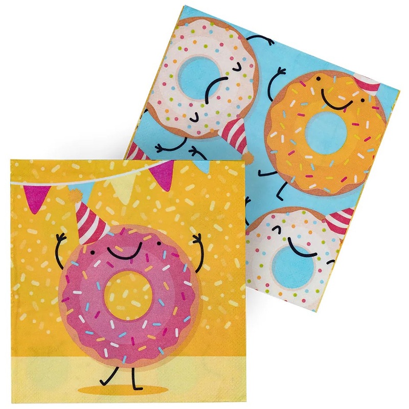 20 Happy Donut napkins 33cm