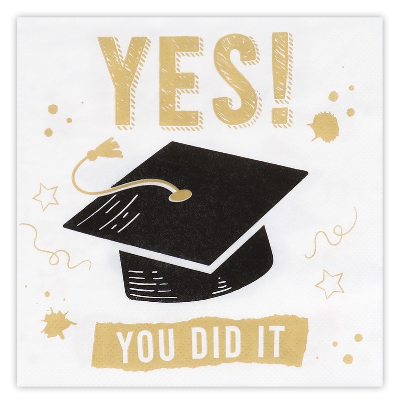 20 napkins Graduation Glam