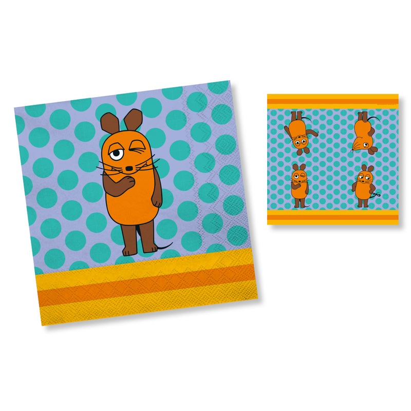 20 Send mit der Maus napkins 33cm