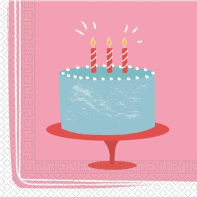 20 tart time napkins 33cm
