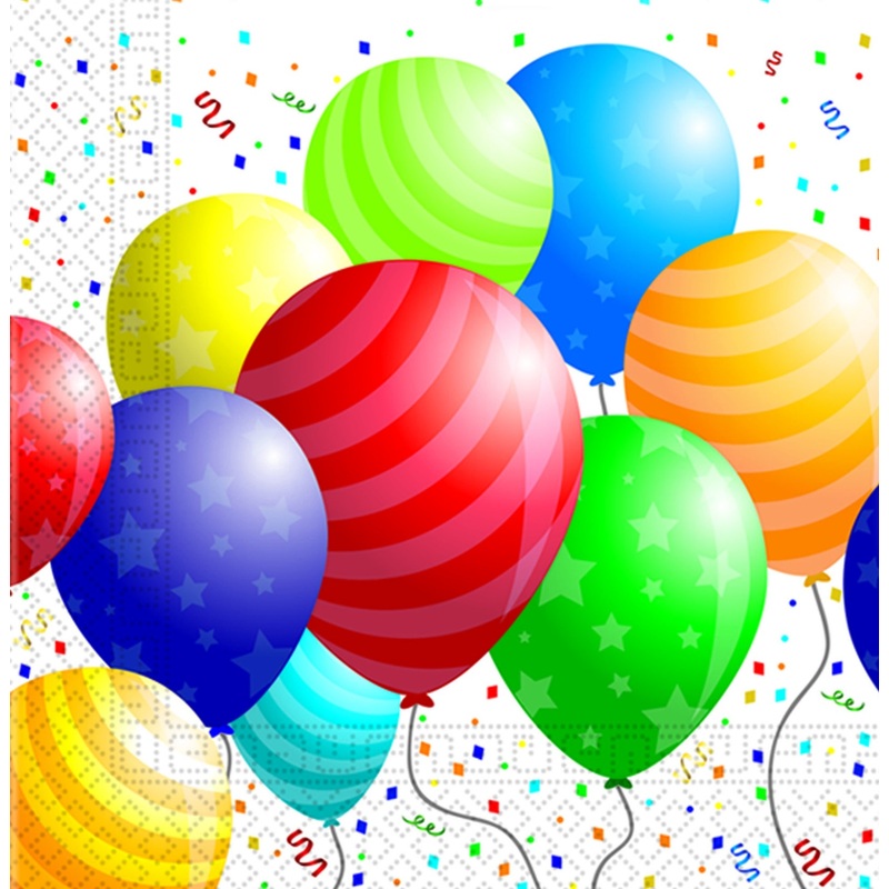 20 turbulent party napkins 33cm