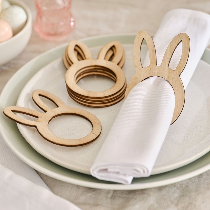 6 Easter dream napkin rings 10 x 6.5cm