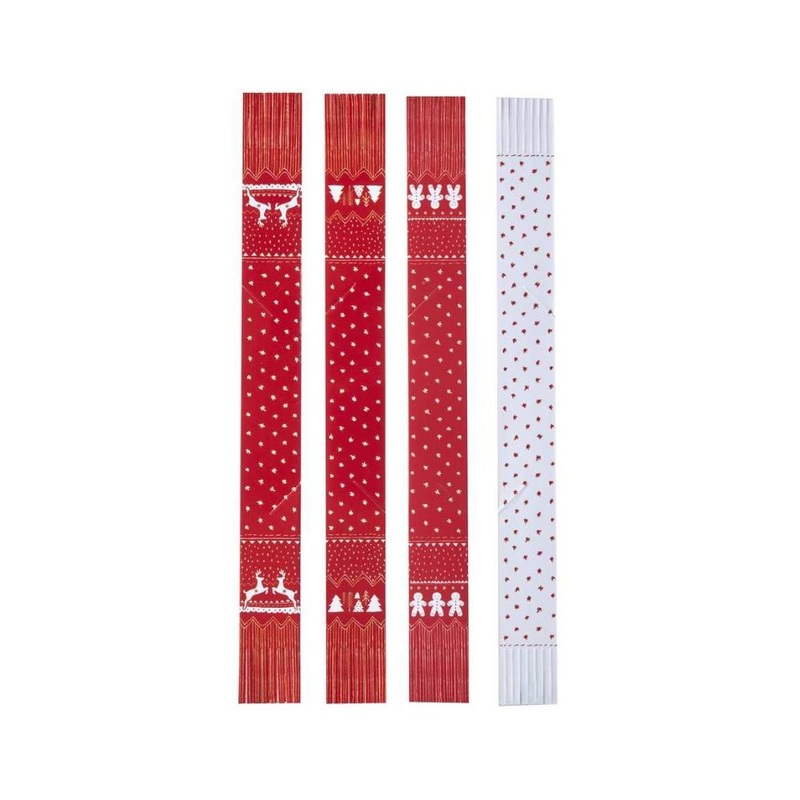 6 Nordic Christmas glass markers