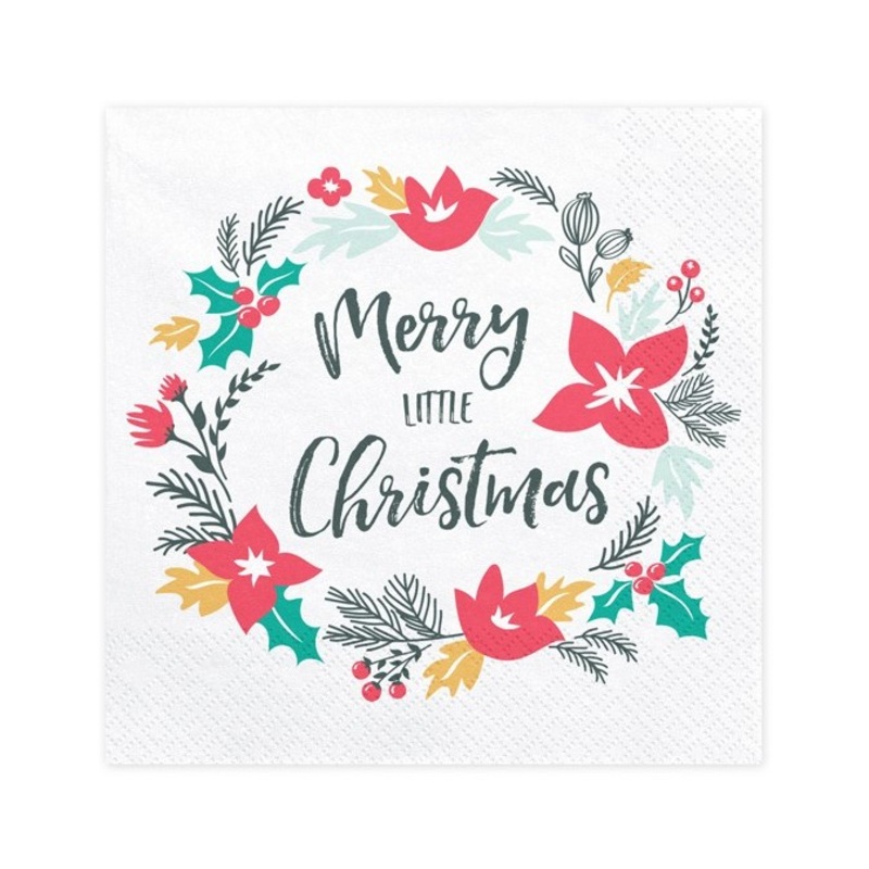 Christmas paper napkins 33cm