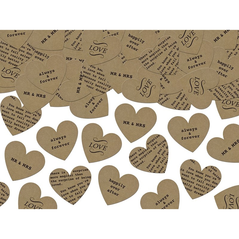 Declaration of love heart confetti 3g