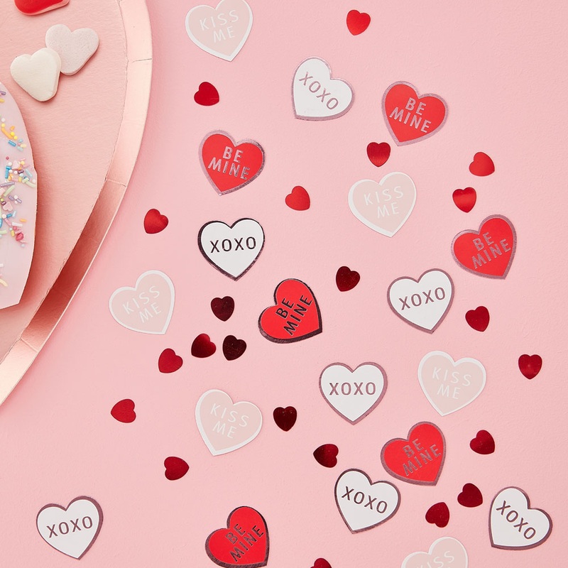 Heart confetti sprinkle decoration 14g