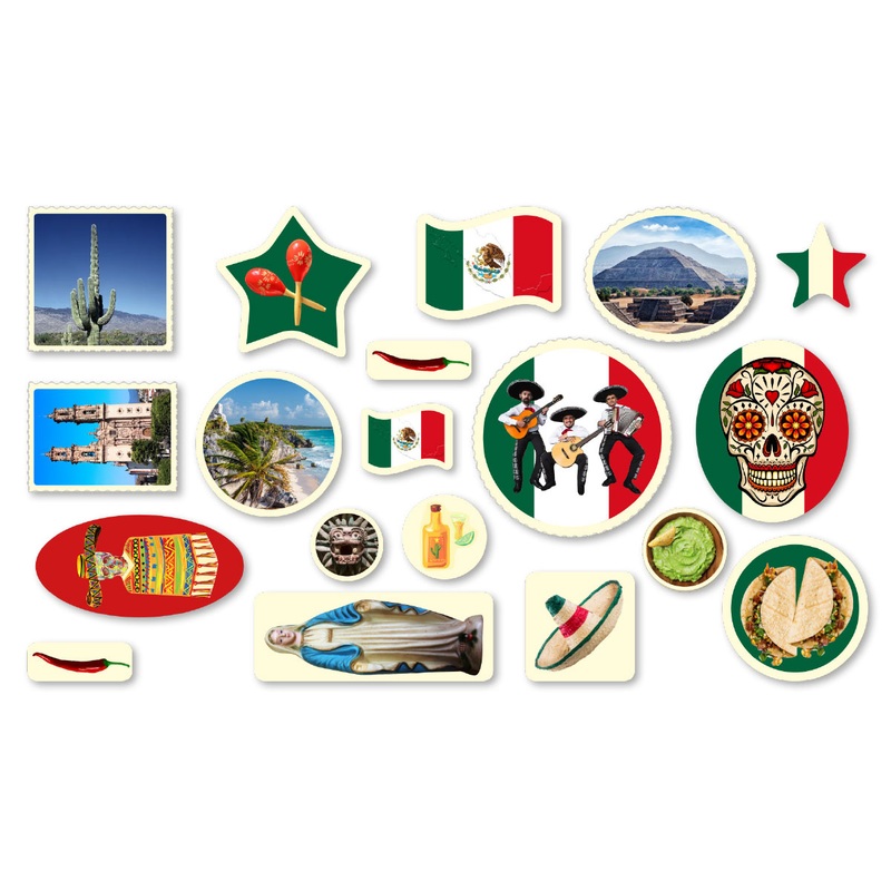 Mexico XXL sprinkle decoration 57 pieces