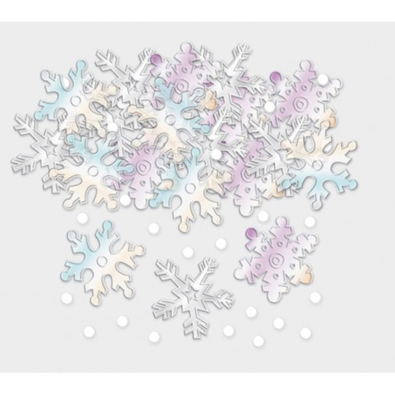 Shimmering snowflakes sprinkle decoration 14g