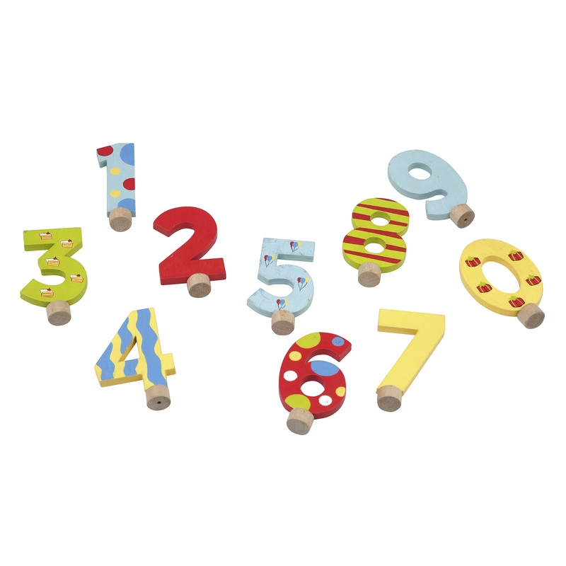 Wooden birthday numbers set 0-9