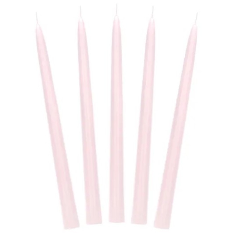 10 candles Firenze light pink 24cm