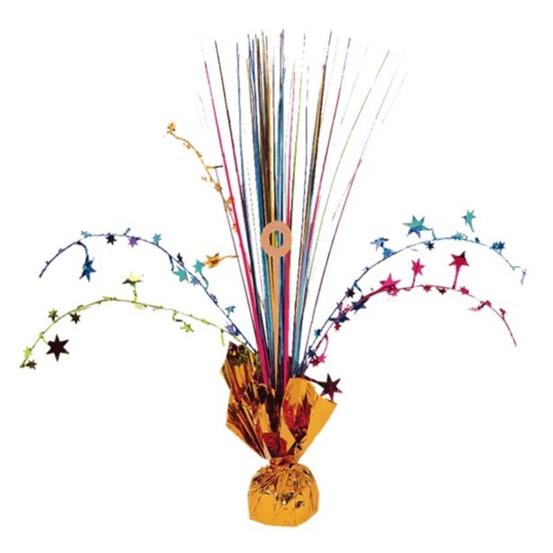 Colorful asterisks table fountain 30cm