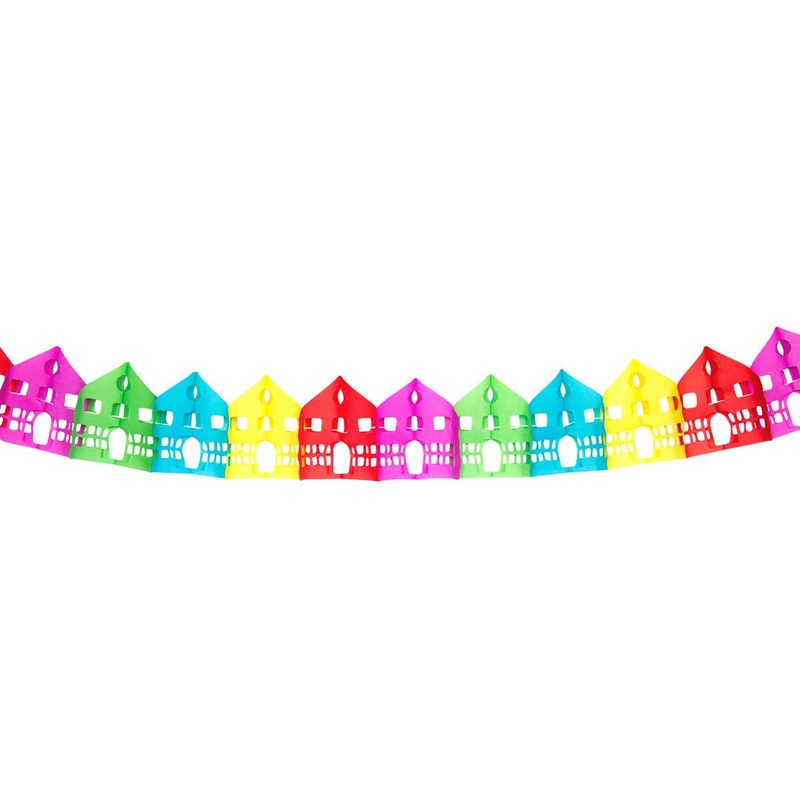 Colorful cottage garland