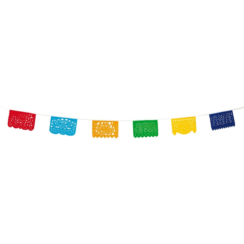 Colorful flower paisley garland