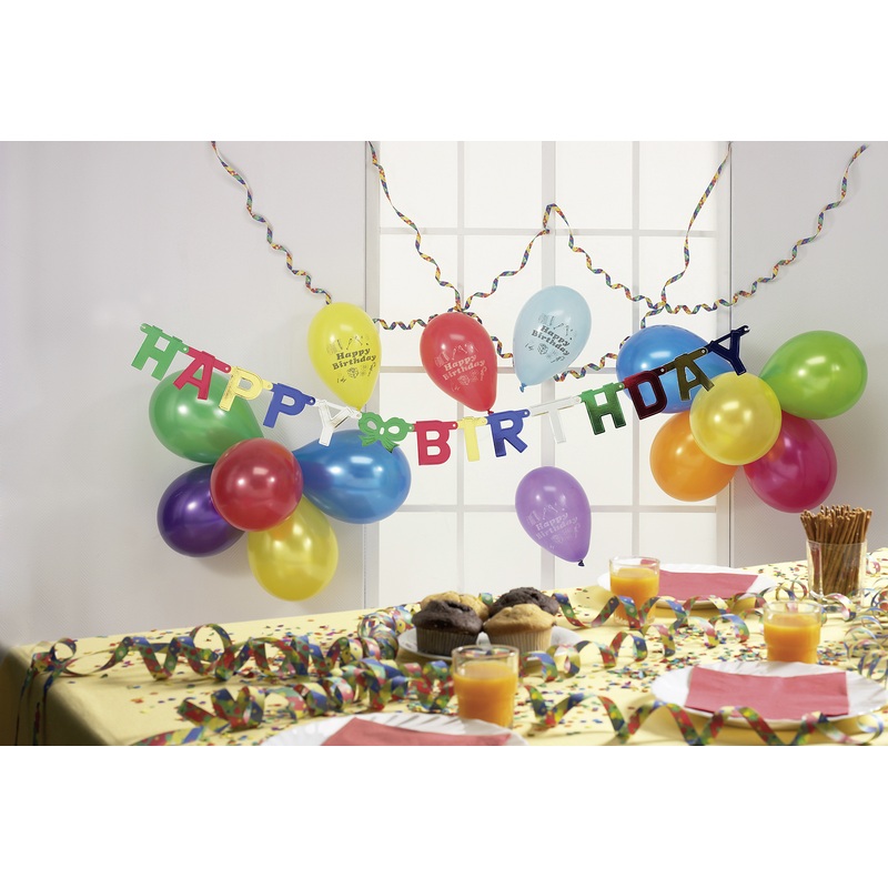 Colorful Happy Birthday garland Celebration Day 152cm