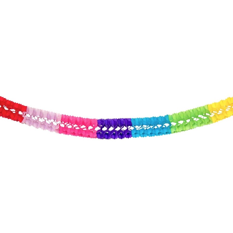 Colorful paper garland tulip 2m