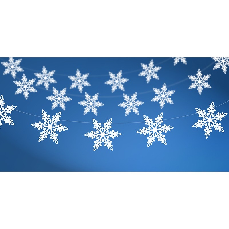 Garland snowflakes 155cm