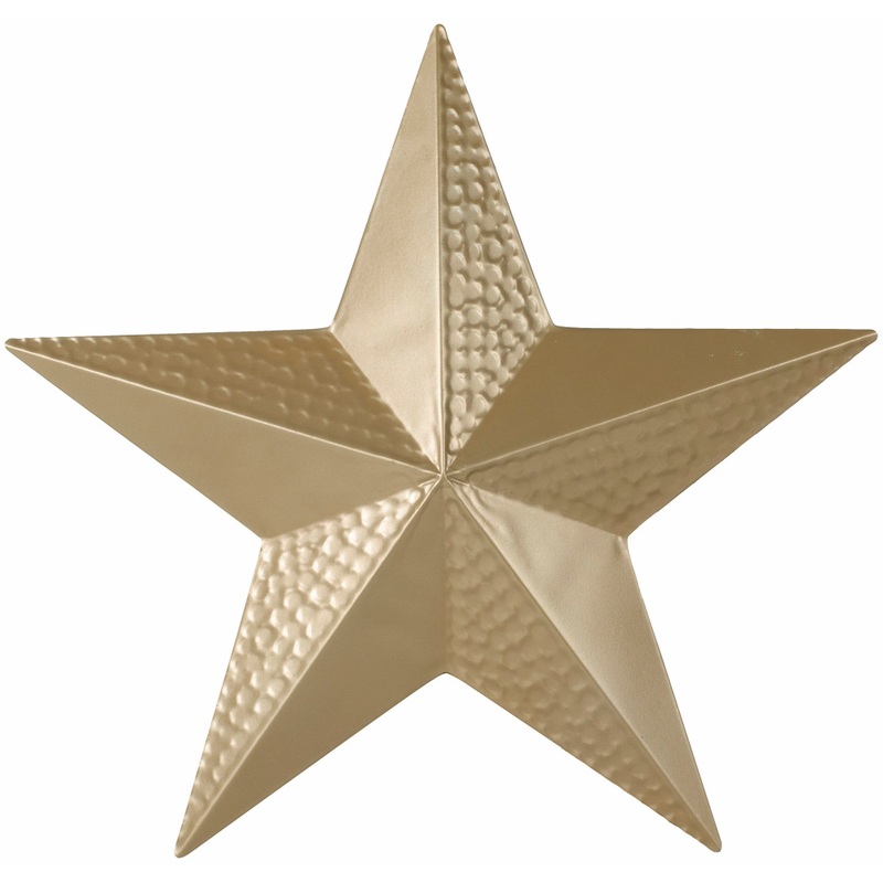 Golden star decoration 35cm