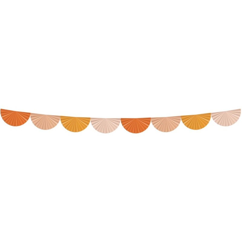 Lovely Peach fan garland 4m