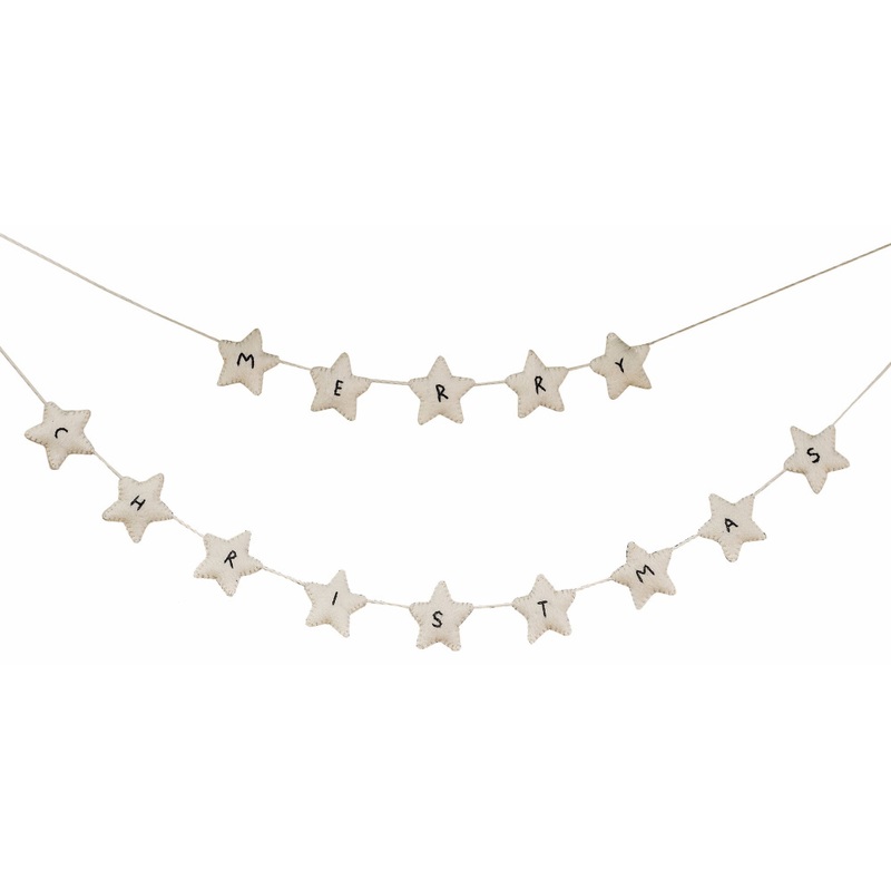 Merry Christmas felt garland 1.5m