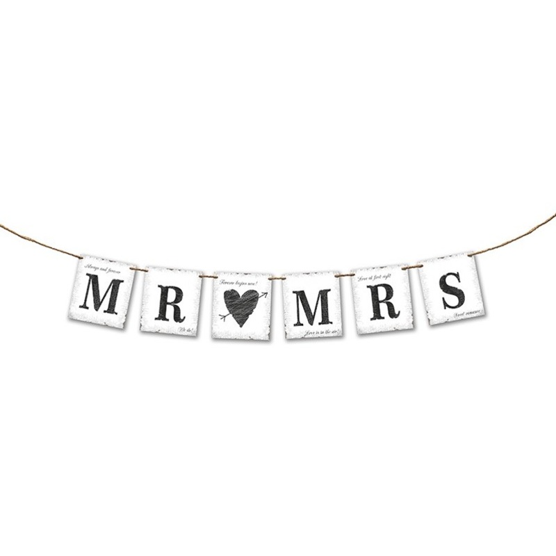 MR & MRS Friday banner 77cm