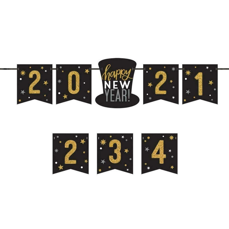 New Year garland for 4 years 2m