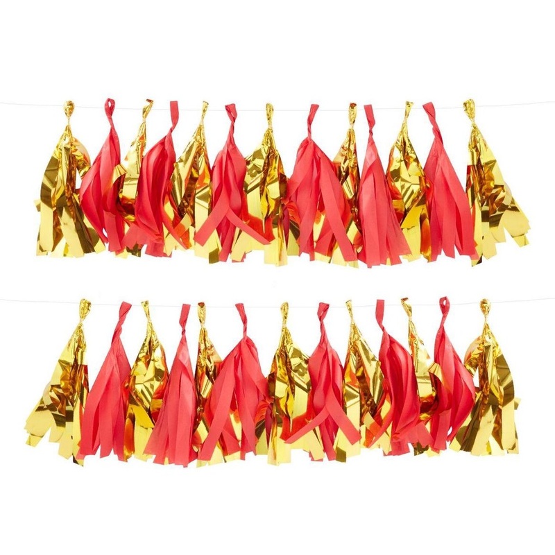Nordic Christmas tassel garland 2m