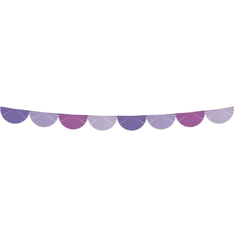 Purple Pleasure fan garland 4m