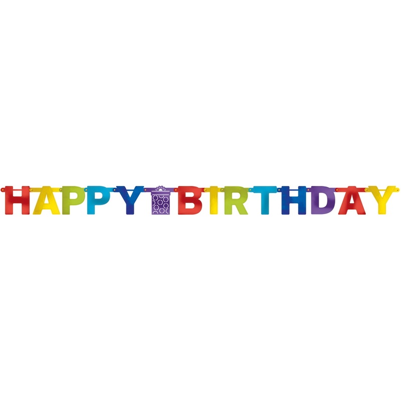Rainbow Birthday garland 2.2m
