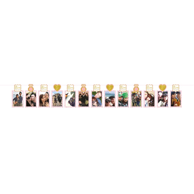 Romantic wedding photo garland 365.7cm