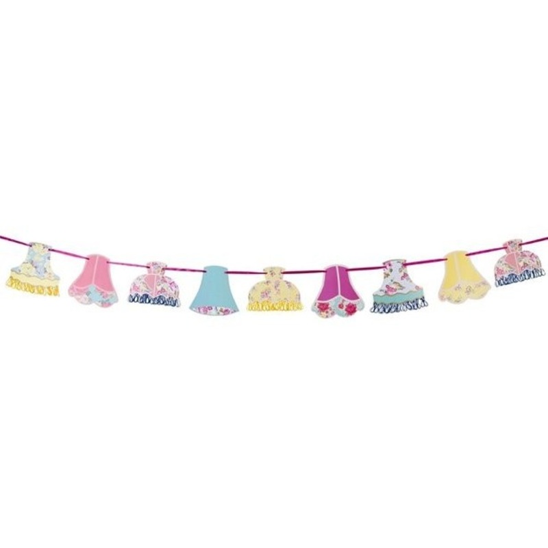 Vintage garland peony lampshades 4m