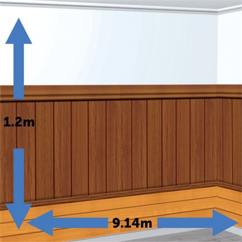 Wall backdrop wood parquet 9.1m