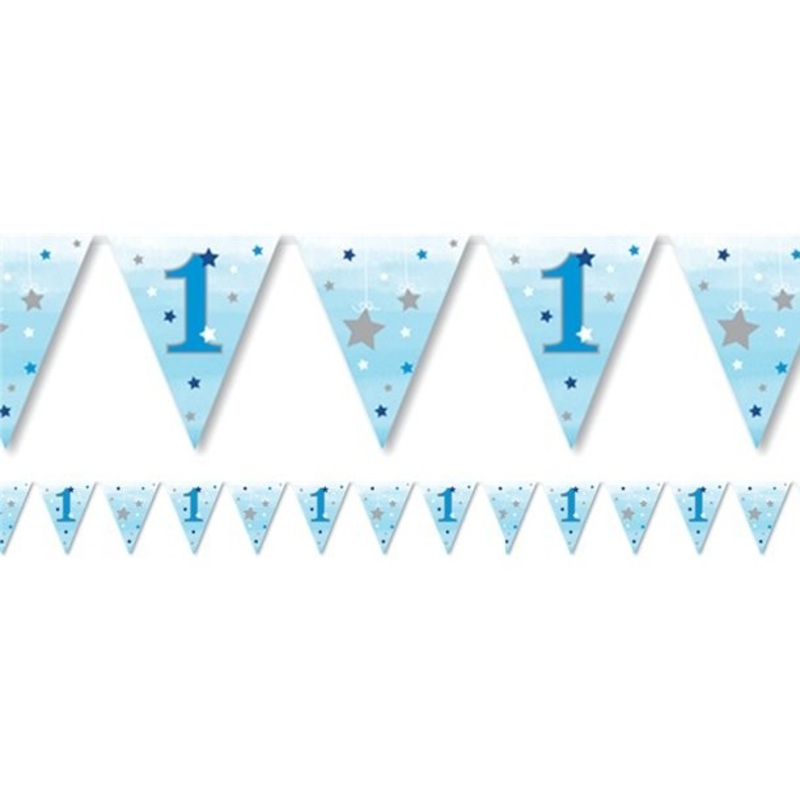 1st birthday garland little blue star 3.7m