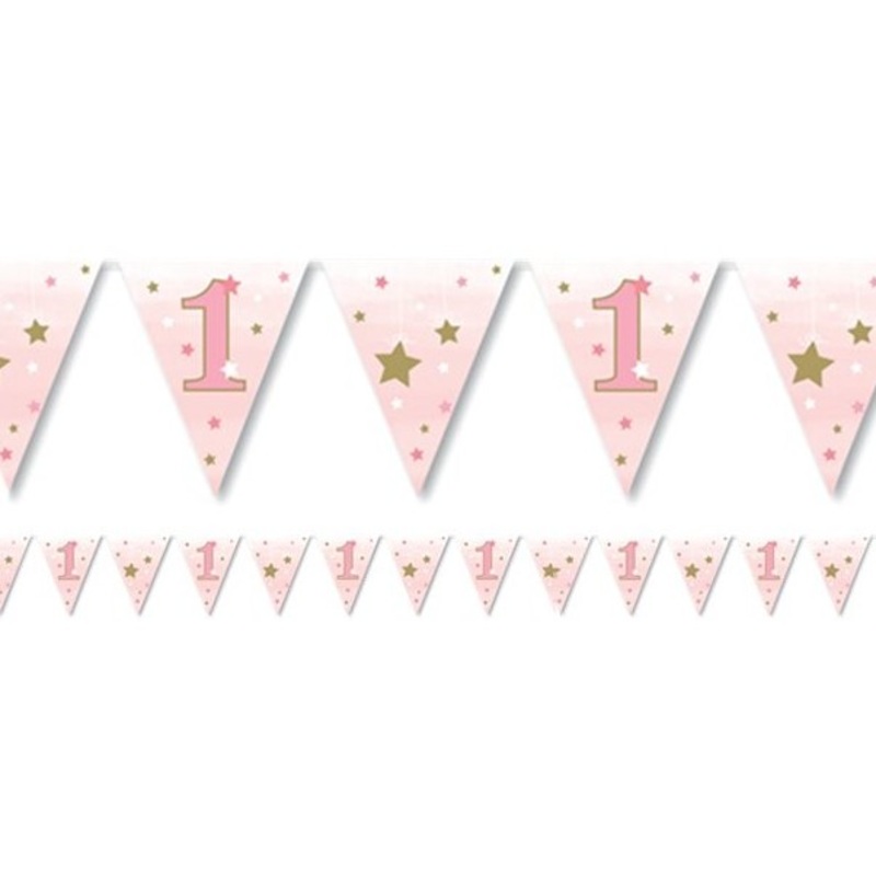 1st Birthday Star pennant chain 3.7m