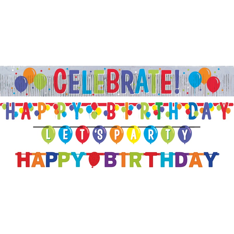 4 birthday balloon party garlands