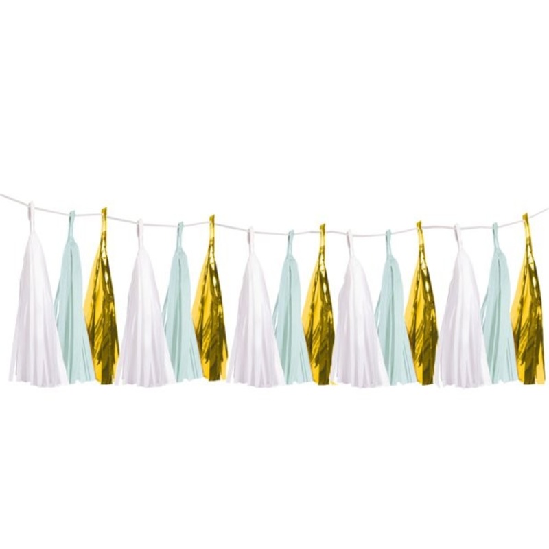 Baby shower tassel garland 6m