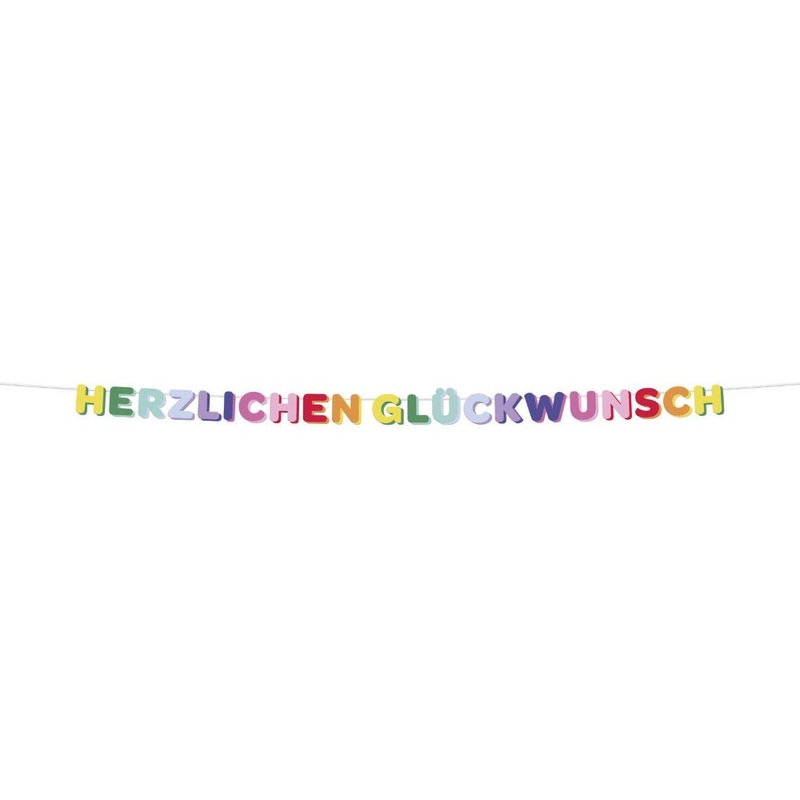 Colorful birthday garland 2.6m