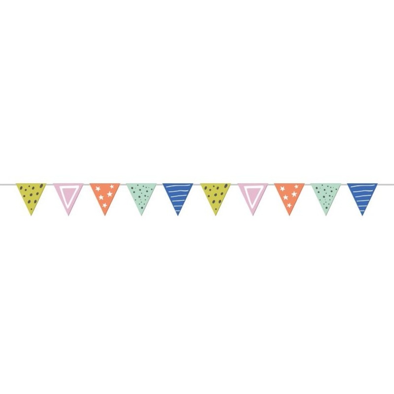 Eco Birthday pennant chain 6m