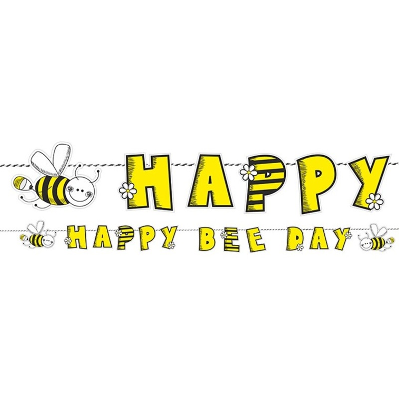Garland Happy Bee Day Birthday 153cm