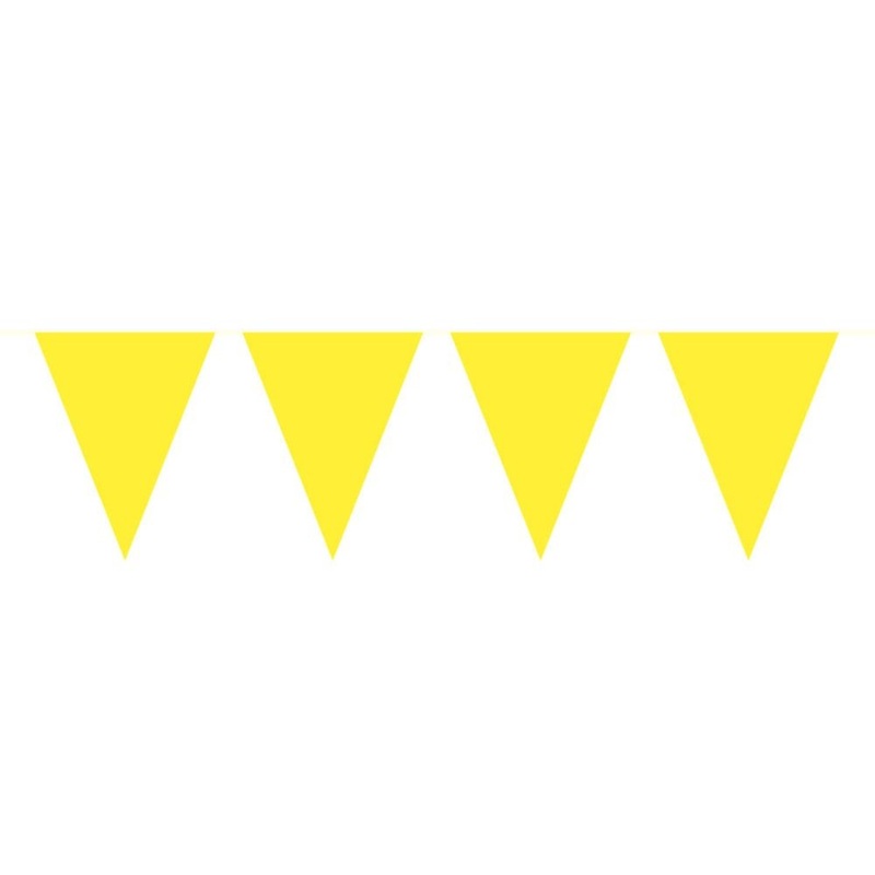 Giant plastic pennant chain yellow 10m