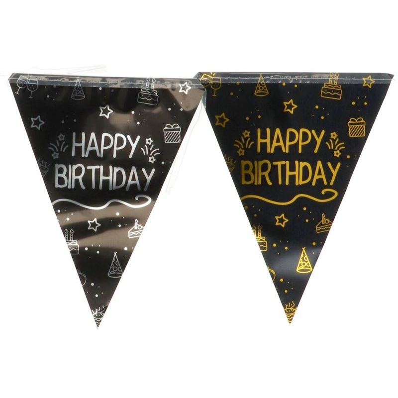 Happy Birthday pennant chain Shining Glam 4 meters