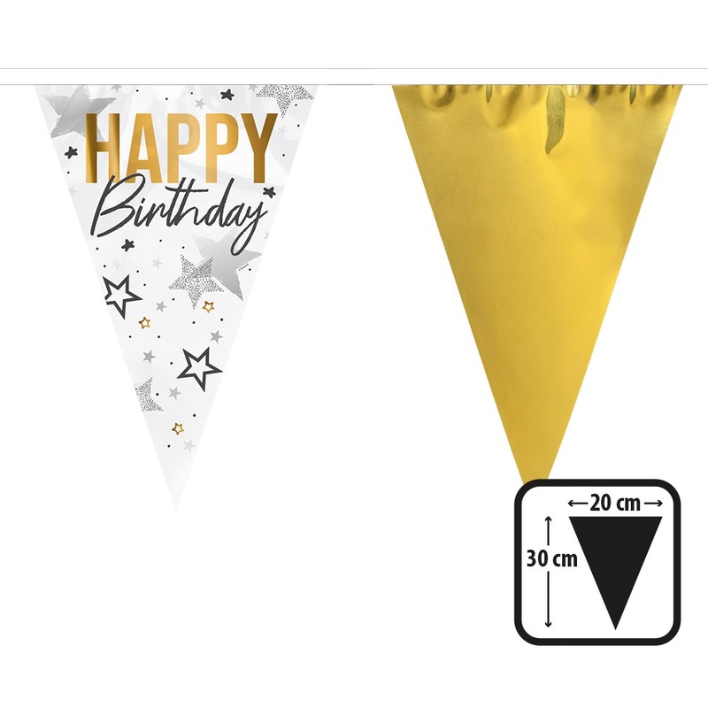 Happy Birthday star bunting 6m