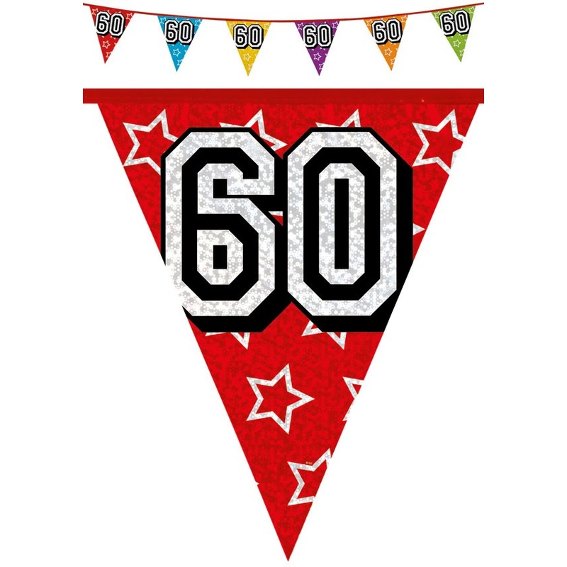 Holographic number 60 pennant chain 800cm
