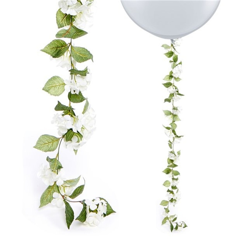 Hydrangea garland cream 1.8m