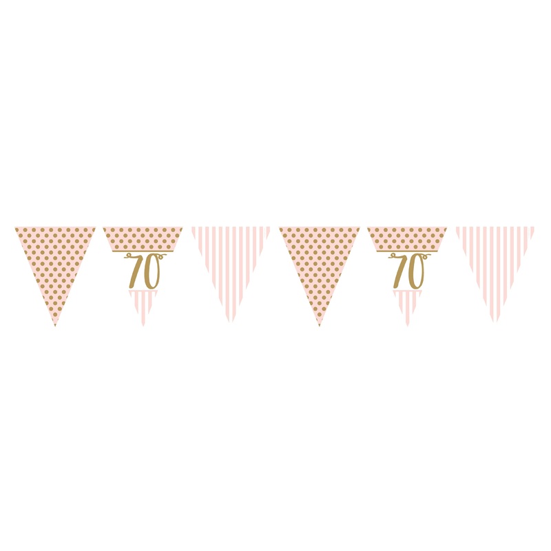 Lovely 70th Birthday pennant chain 3.7m